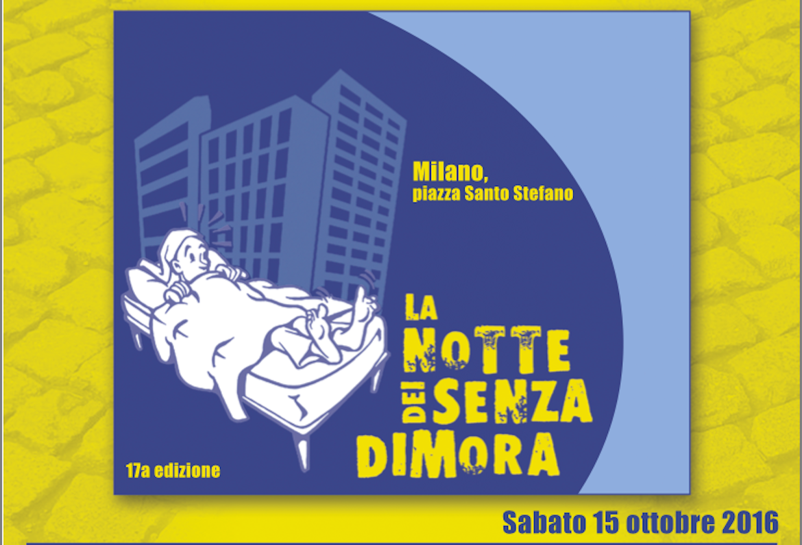 15 ottobre: La Notte dei Senza Dimora..noi ci saremo!