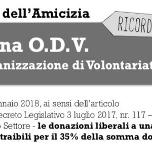 Cena dell'Amicizia è una O.D.V.; quali vantaggi per te?