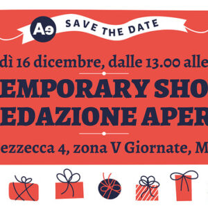 Altreconomia: 16 dicembre,  Temporary shop e redazione aperta da noi in Via Bezzecca 4