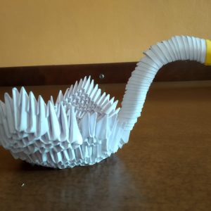 cigno bianco in origami