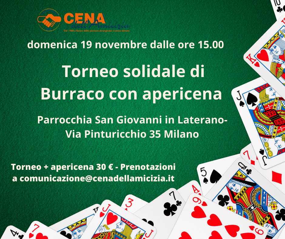 Torneo solidale di Burraco