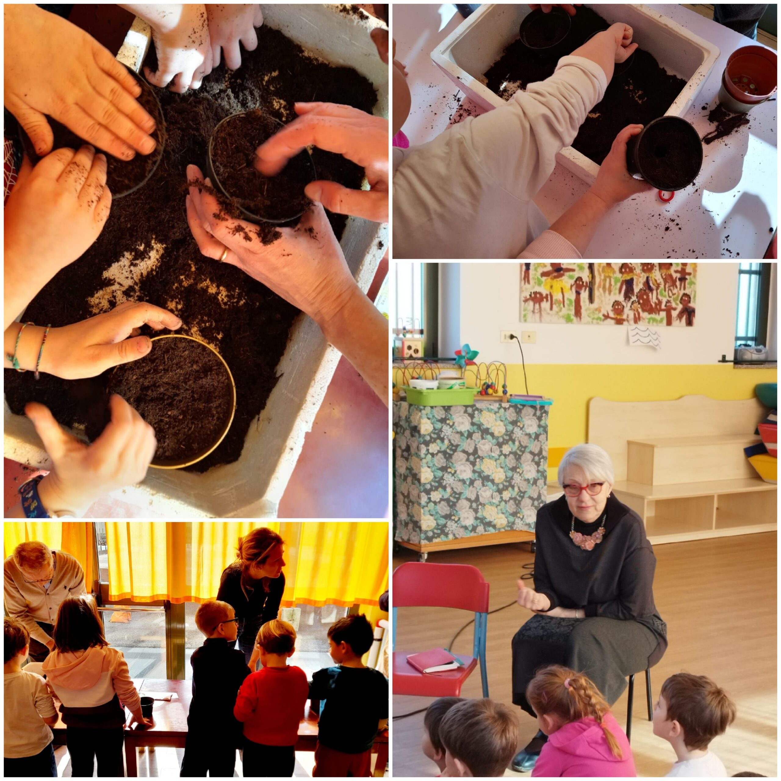 incontro alla scuola materna con i bambini