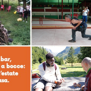 Un caffè al bar, una partita a bocce