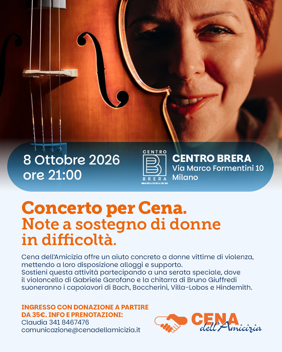 Un concerto per tornare a scegliere, un passo per volta