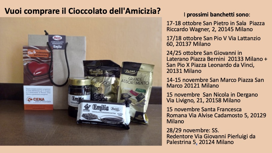 Il nostro cioccolato ha il gusto della solidarietà